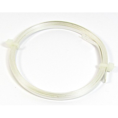 1 Coil Silver Plated Copper Jewellery Flat Wire Strip 0.75x3mm