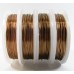 1 Spool Antiqued Copper Coloured Jewellery Wire 0.4mm