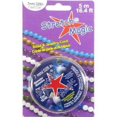 Spool of 5 Metres Stretch Magic Elastic Cord 0.7mm  - Clear