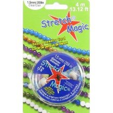 Spool of 4 Metres Stretch Magic Elastic Cord 1.5mm  - Clear