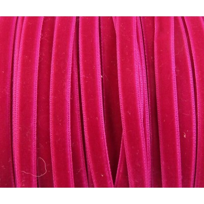 1 Metre 8mm Cerise Velvet Ribbon