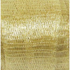 1 Metre 20mm Gold Metallic Tubular Mesh Ribbon