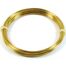 Coil Brass 0.6mm Jewellery Wire, 10 metres