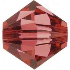 50 Padparadascha 5mm Swarovski Crystal Bicone Beads Article 5301/ 5328