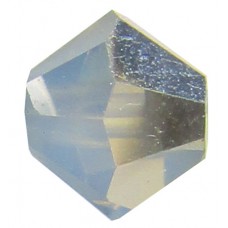 50 Swarovski Crystal White Opal AB 4mm  Bicone Beads Article 5301/ 5328