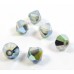 50 Swarovski Crystal White Opal AB 4mm  Bicone Beads Article 5301/ 5328