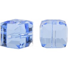 10 Swarovski Crystal Light Sapphire 6mm Cube Beads Article 5601