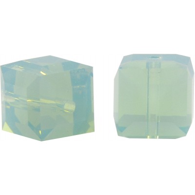 10 Swarovski Crystal Pacific Opal 6mm Cube Beads Article 5601