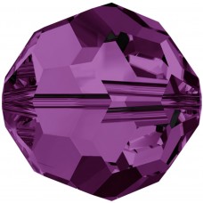 20 4mm Amethyst Round Swarovski Crystal Beads Article 5000