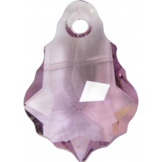 2 Swarovski Crystal Baroque Pendants Light Amethyst Article 6090