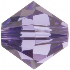 50 5mm Swarovski Crystal Tanzanite Bicone Beads Article 5301/ 5328