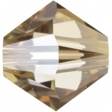 50 Swarovski Crystal 5mm Crystal Golden Shadow Bicone Beads Article 5301/ 5328