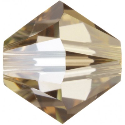 50 Swarovski Crystal 5mm Crystal Golden Shadow Bicone Beads Article 5301/ 5328