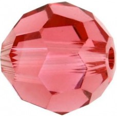 20 Swarovski Crystal 6mm Padparadascha Red Round beads Article 5000