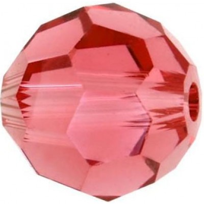 20 Swarovski Crystal 6mm Padparadascha Red Round beads Article 5000