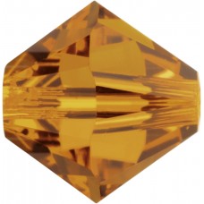 50 Swarovski Crystal 5mm Crystal Copper Bicone Beads Article 5301/ 5328