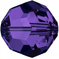 20 Swarovski Crystal Purple Velvet 4mm Round Beads Article 5000