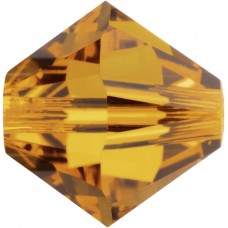 50 Swarovski Crystal Topaz 5mm bicone crystal beads Article 5301/ 5328