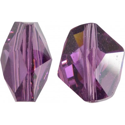 2 Swarovski Crystal Amethyst Cosmic Faceted Bead Article 5523