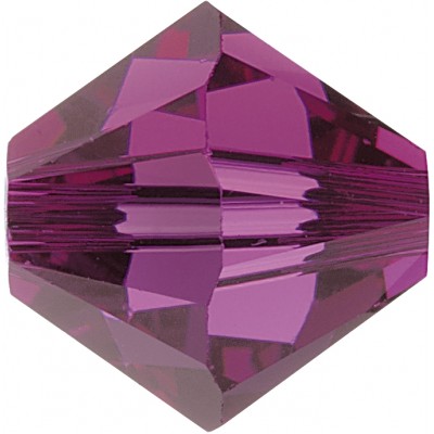 50 Swarovski Crystal 5mm Xillion Bicone Beads Fuchsia Article 5301/ 5328