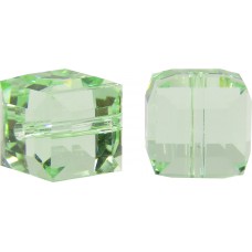 10 Swarovski Crystal Chrysolite 6mm Cube Beads Article 5601