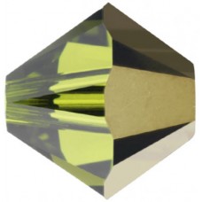 50 Swarovski Crystal 4mm Olivine Dorado 1x Bicone Beads Article 5301/ 5328