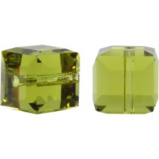 10 Swarovski Crystal Khaki 6mm Cube Beads Article 5601