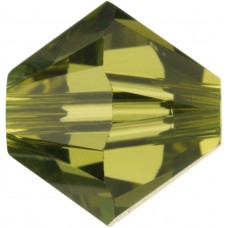 50 Khaki 5mm Swarovski Crystal Bicone Beads Article 5301/ 5328