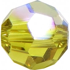 20 Swarovski Crystal 6mm Lime AB Round Beads Article 5000