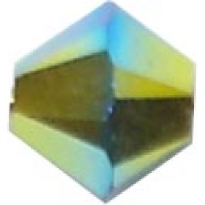 50 Swarovski Crystal Jet AB 2x 4mm Bicone Beads Article 5301/ 5328