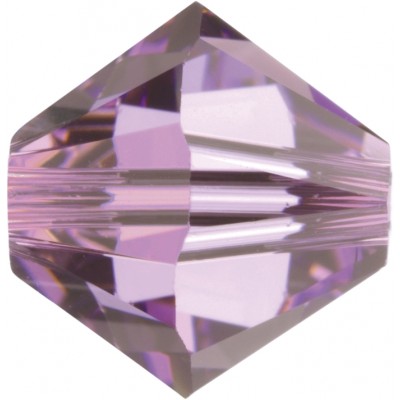 50 Swarovski Crystal Light Amethyst 5mm Bicone Beads Article 5301/ 5328