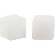10 Swarovski Crystal 5601 White Alabaster 6mm Cube Beads Article 5601