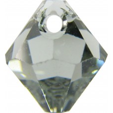10 Swarovski Crystal Black Diamond Top Drilled 6mm Bicone Beads Article 6301
