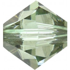50 Swarovski Crystal 4mm Chrysolite Satin Bicone Beads Article 5301/ 5328