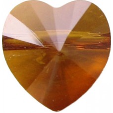10 Swarovski Crystal Copper Side Drill Heart Beads Article 5742