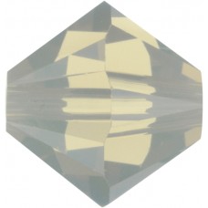 50 Swarovski Crystal Light Grey Opal 5mm Bicone Beads Article 5301/ 5328