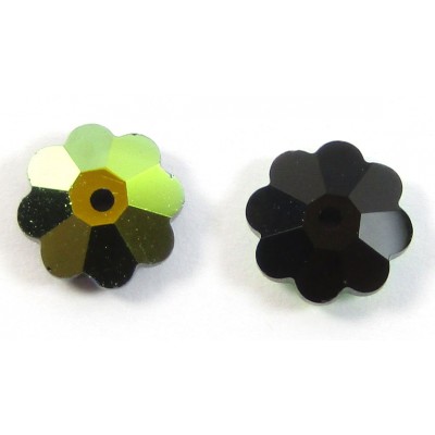 1 Jet AB Swarovski Crystal Marguerite Flower 8mm Bead Article 3700