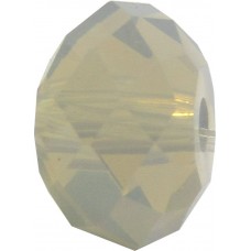 20 Swarovski Crystal Light Grey Opal 6mm Rondelle Beads Article 5040