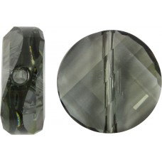 1 Swarovski Crystal Black Diamond 5621 Twist Bead