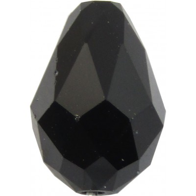 10 Swarovski Crystal 9mm Jet Drop Beads Article 5500