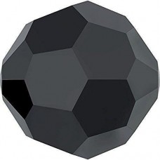 20 4mm Jet Round Faceted Swarovski Crystal Beads Article 5000