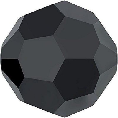 20 4mm Jet Round Faceted Swarovski Crystal Beads Article 5000