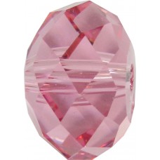 1 Swarovski Crystal Light Rose 12mm Rondelle Bead Article 5040