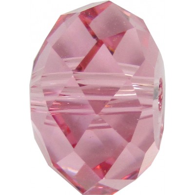 1 Swarovski Crystal Light Rose 12mm Rondelle Bead Article 5040