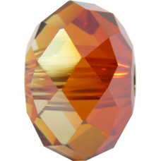 1 Swarovski Crystal Red Magma 18mm Large Hole Rondelle Bead Article 5041