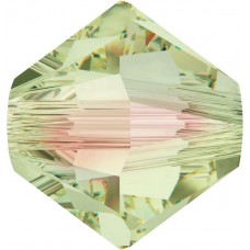 39 Swarovski Crystal Luminous Green Crystal 4mm Bicone Beads Article 5301/ 5328