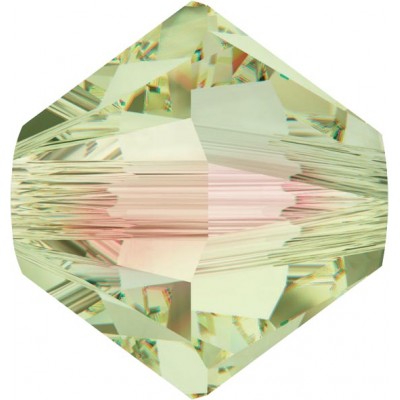 50 5mm Luminous Green Swarovski Crystal Bicone Beads Article 5301/ 5328