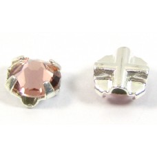 10 Swarovski Crystal Vintage Rose 4.5mm Rose Montees Sew on Stones Article 53102 10 Swarovski Crystal Vintage Rose 4.5mm Rose Montees Sew on Stones Article 53102