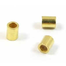 10 Vermeil 2x2mm Crimp Tubes