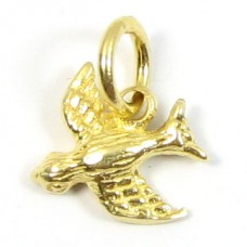 1 Vermeil Bird Charm 